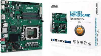 Produktbild von Asus 90Mb1Am0-M0Eayc Pro H610T D4-Csm//Lga1700,H610,Usb3.2,M.2, Sata,Mb