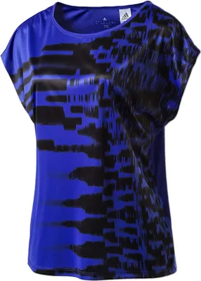 Produktbild von adidas Damen Shirt Graphic Tee bold blue Gr.M (AB0089)