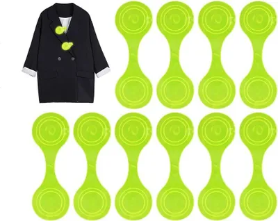 Productafbeelding van 10 stuks magnetische reflectoren, reflectoren voor kinderen, reflecterende magneten, clips, reflectoren voor honden, jas, rugzak of rugzak, joggen