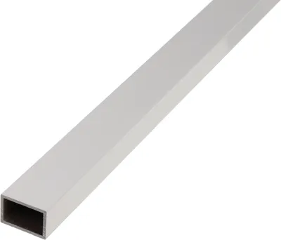 Produktbild von Alberts Rechteckrohr Aluminium, silberfarbig eloxiert 1000 x 50 x 20 mm