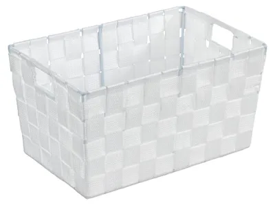 Produktbild von WENKO Aufbewahrungs Korb ADRIA S Weiß Regal Box Ablage Organizer Bad Küche WC