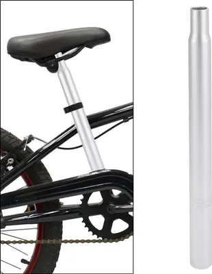 Image de 27.2x400mm Vélo Tige Selle Aluminium Alliage Selle Tube Argenté