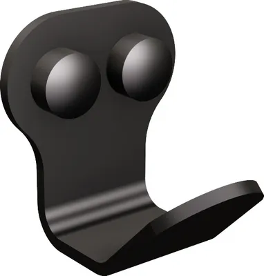 Immagine prodotto di Gancio per asciugamani, nero, opaco, 1 pz. TECHNIC, gancio per bagno, portasciugamani