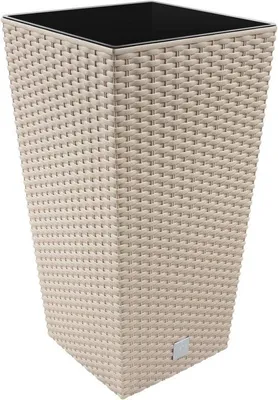 Produktbild von Famanu Blumentopf Rattan-Look 64 Liter - Quadratisch