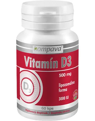 Productafbeelding van Kompava Vitamine D3 500 mg, 60 stuks