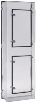 Zdjęcie produktu dla Pokrywa panelu licznika IP54, przezroczysta, 750 mm z drzwiczkami