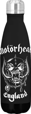 Image de Motorhead - Bouteille d'eau "England", logo, acier inoxydable RO13588 (taille unique) (Noir)