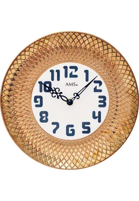 Image de Horloge murale moderne Diamètre du boîtier 27 cm - AMS Modèle : 9615