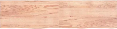 Produktbild von vidaXL Tischplatte Hellbraun 200x50x(2-4)cm Massivholz Eiche Behandelt