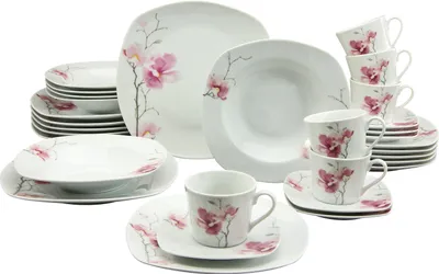 Produktbild von CreaTable, 20195, Amelie Aiko, Kombiservice 30-tlg, Porzellan