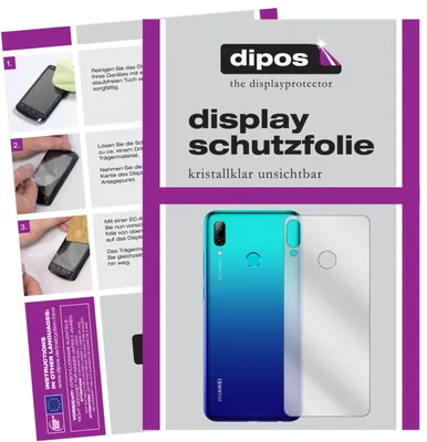 Produktbild von 6x Schutzfolie für Huawei P Smart (2019) Rückseite klar Displayschutzfolie Folie