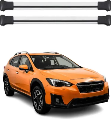 Immagine prodotto di Barre portatutto trasversali per Subaru XV 2012-2018 in alluminio grigio