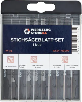 Zdjęcie produktu dla WS24 Brzeszczot do wyrzynarki 10 szt. Drewno - WS24-100009