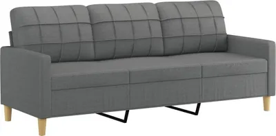 Produktbild von 3-Sitzer-Sofa Dunkelgrau 180 cm Stoff
