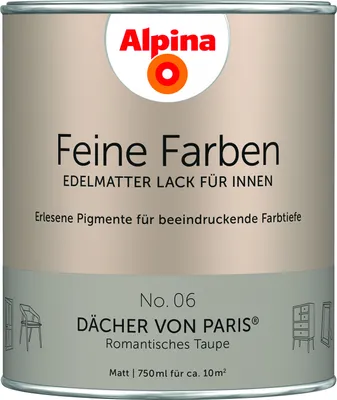 Produktbild von Alpina Feine Farben Lack No. 06 Dächer von Paris - taupe 750 ml