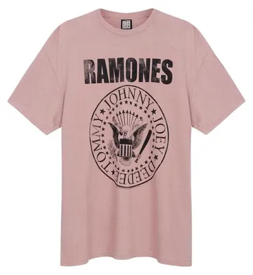 Produktbild von Ramones T-Shirt Herren Amplified Collection - Vintage Crest rosa S