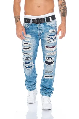 Produktbild von Cipo & Baxx Herren Jeans BJ1310 Blau, W29/L32