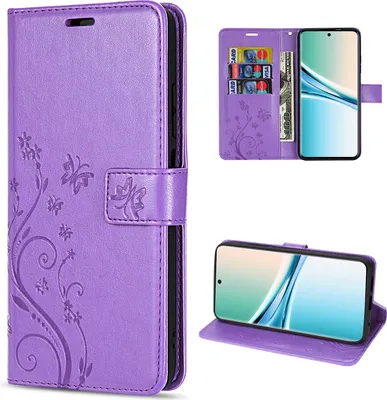 Produktbild von Hülle für Xiaomi Redmi Note 15 4G / 5G Handyhülle Wallet Case Klapphülle in Lila