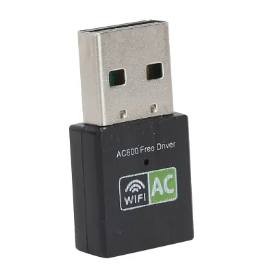 Obrázek produktu pro Wifi adaptér,Dvoupásmový USB adaptér,Wifi adaptér 2,4Ghz5Ghz,Wifi adaptér Ethernet 600Mbps,Wifi přijímač,Bezdrátová síťová karta