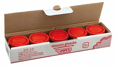 Immagine prodotto di Set per pittori scolastici 5 barattoli 35 ml - colore vermiglio 50307