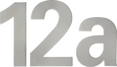 Immagine prodotto di Numero civico lettera c VA ma 110 mm L.87 mm EDI