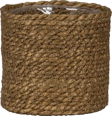 Produktbild von Scheurich Seagrass 22, Korbgefäß/Korb-Pflanzgefäß/Korbtopf aus Seagrass Farbe: Brown, 22 cm Durchmesser, 19,5 cm hoch, 7,5 l Vol.