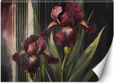 Produktbild von Vlies fototapete Rote Blumen Botanik 350x245 cm Feeby Rot inkl. Kleber einfache Montage