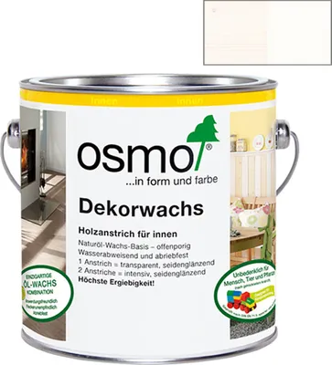 Produktbild von Osmo Dekorwachs Creativ Weiß matt für den Innenbereich 375ml