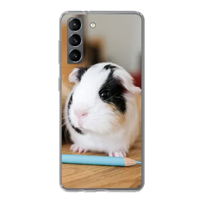 Produktbild von MuchoWow® Handyhülle Schutzhülle Hülle für Samsung Galaxy S21 Entzückende Baby-Meerschweinchen Silikon Softcase Handy Hülle - Softcase