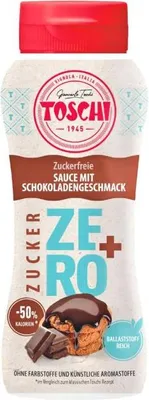 Produktbild von Toschi Topping Zero+ Sauce mit Schokoladengeschmack 200g