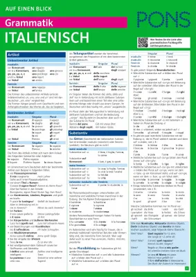 Produktbild von PONS Grammatik auf einen Blick Italienisch