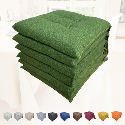 Image de Ensemble de 6 coussins de siège avec sangles confortables