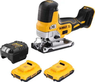 Produktbild von DeWalt DCS 335 D2 Akku Stichsäge 18 V 135 mm Brushless + 2x Akku 2,0 Ah + Ladegerät