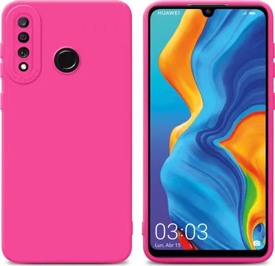 Produktbild von Cadorabo Hülle für Huawei P30 LITE Schutz Hülle in Pink TPU Silikon Etui Case Handyhülle