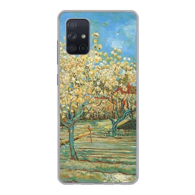 Produktbild von MuchoWow® Handyhülle Schutzhülle Hülle für Samsung Galaxy A51 Blühender Obstgarten - Vincent van Gogh Silikon Softcase Handy Hülle - Schutzabdeckung