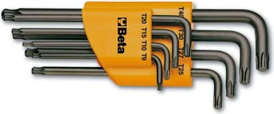 Image de Clé allen Beta Type Torx/clé à ergots avec pointe sphérique Jeu de 8 pièces.