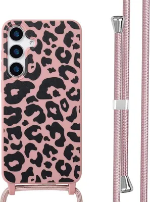 Produktbild von imoshion SilikonHülle design mit Band Samsung Galaxy S25 Plus - Animal Pink