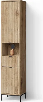 Immagine prodotto di Mobiletto da bagno Livinity ATERNO Quercia vichinga 40 x 190 cm con anta e cassetto, Model 52990