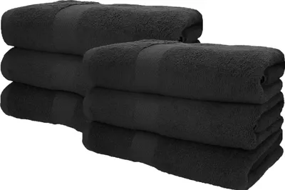 Produktbild von Betz 6 Stück Saunatücher 70 x 200 cm PREMIUM 100% Baumwolle Badetuch Liegetuch Strandtuch Farbe: graphit