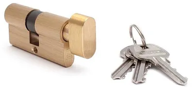 Produktbild von Kotarbau Schlosszylinder 45/50 Tür Knopf Messing