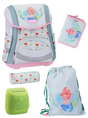 Produktbild von Meerjungfrau Ranzen-Set 5-teilig MERMAID Schulranzen Set mit Federmäppchen (gefüllt)