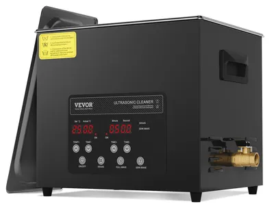 Produktbild von VEVOR 15L Ultraschallreiniger, 360W digitale Ultraschallreinigungsmaschine mit sanftem Modus & verbessertem Entgasen, 40kHz industrieller Ultraschallreiniger mit Heizung & Timer für Retainer, Schmuck, Werkzeuge, 10 L