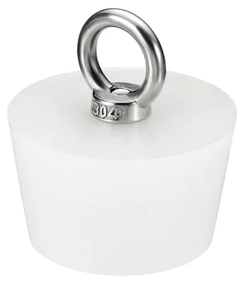 Productafbeelding van Siliconen rubberen, kegelvormige afsluitdopjes, 46 mm tot 56 mm, met ring, geschikt voor reageerbuizen en afvoergaten