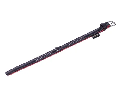 Produktbild von Nobby Pacific Deluxe, Hund, Standardkragen, Schwarz, Rot, Einfarbig, M, 38 cm