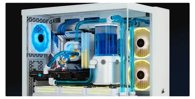 Produktbild von Corsair 2500X RGB, Micro Tower, PC, Weiß, ATX, Stahl, Kunststoff, Gehärtetes Glas, Gaming