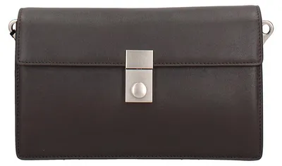 Produktbild von Lux Damen Schultertasche, echtes Leder, Verschluss mit Druckknopf, hergestellt in Italien
