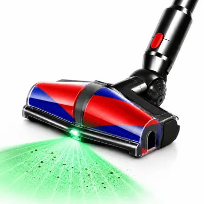 Produktbild von Bürste für Dyson V7,V8,V10,V11,V15 Staubsauger Elektrobürste mit Doppelroller, Anti-Haar-Tangle-Roller, Laser-LED für Hartboden und KurzflorigeTepp