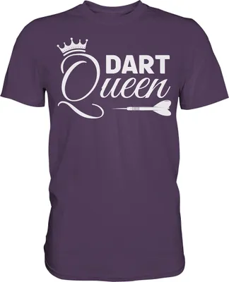 Produktbild von Dartspieler Königin Dartscheibe Dart Queen T-Shirt – Urban Purple / L