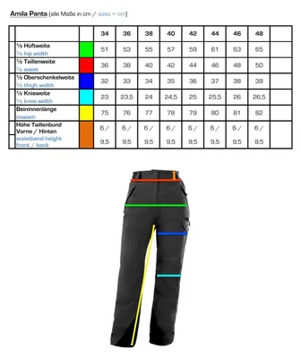 Produktbild von Owney Amila Outdoorhose Damen Marineblau Größe 40 Hundehalter Freizeithose wasserabweisend warme Hose atmungsaktiv