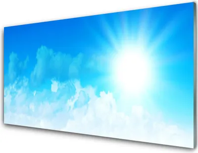 Immagine prodotto di Stampe su vetro acrilico 100x50: quadro decorativo, stampa con soggetto sole, cielo, paesaggio